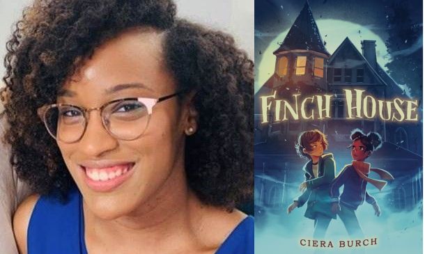 Photos of author Ciera Burch and book cover for Finch House