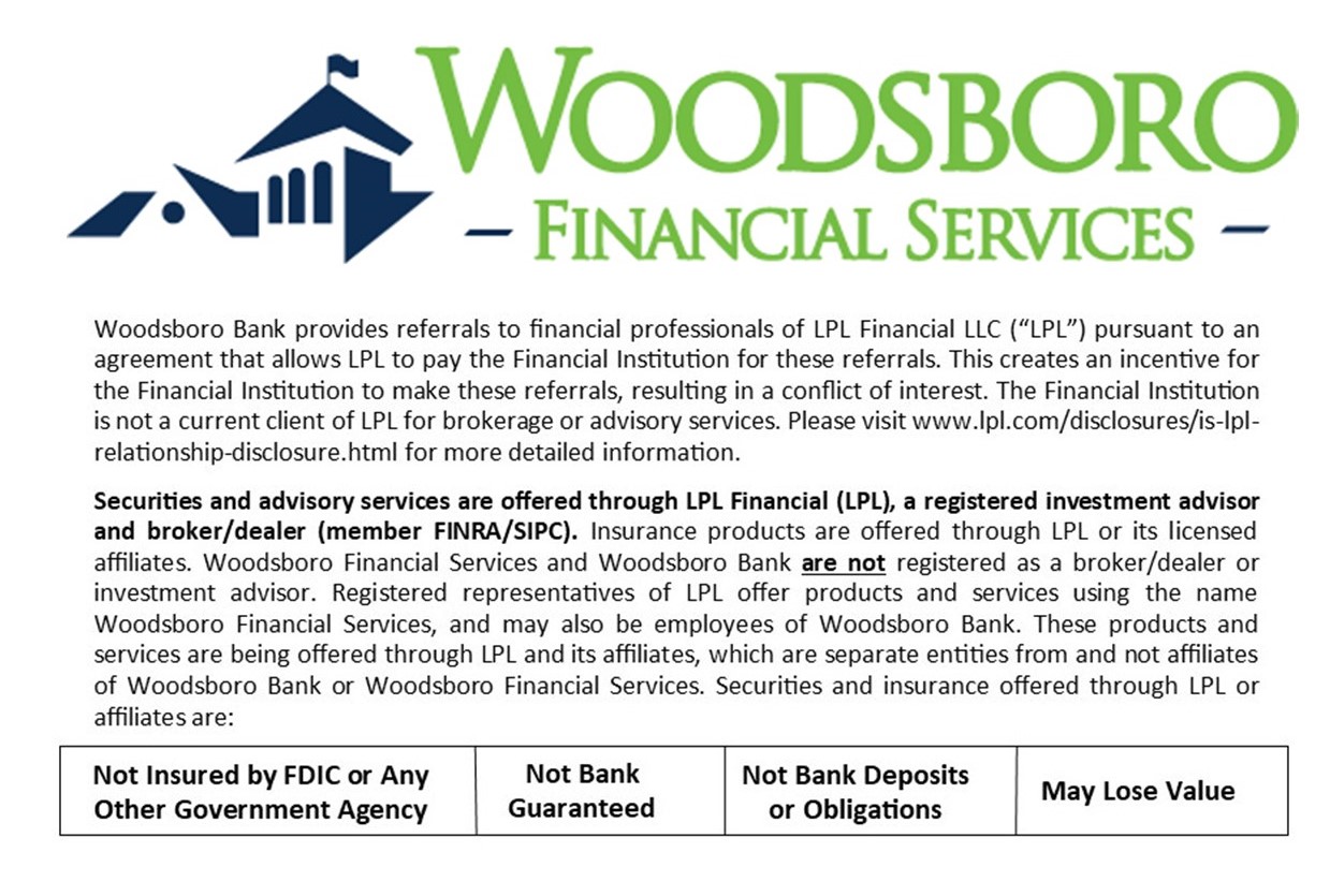 Woodsboro Financial Services Logo And Disclosure