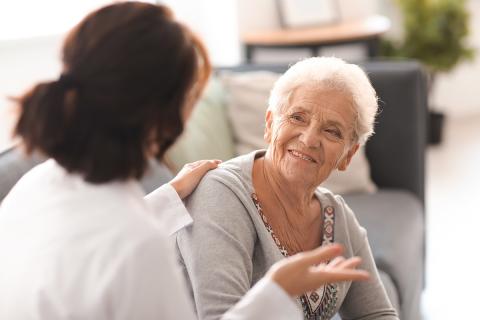 caregiver with older adult