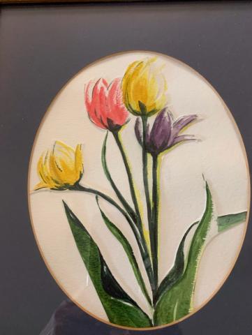 watercolor tulips