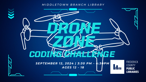 Banner for the Drone Zone Coding Challenge Program