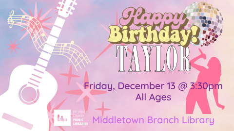 Happy Birthday Taylor fun colorful invite. 