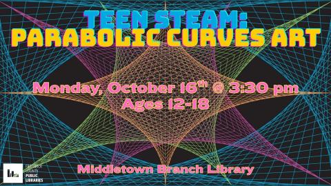 Parabolic Curves Art Descriptive Flier