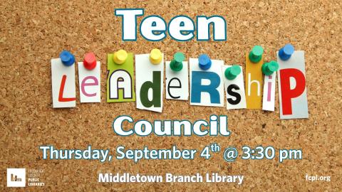 Teen Leadership Council Descriptive Flier