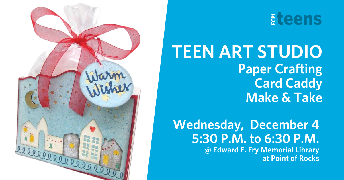 Teen Art Studio: Paper Crafting Card Caddy Make & Take