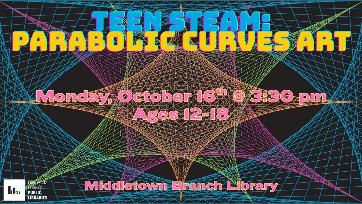 Parabolic Curves Art Descriptive Flier